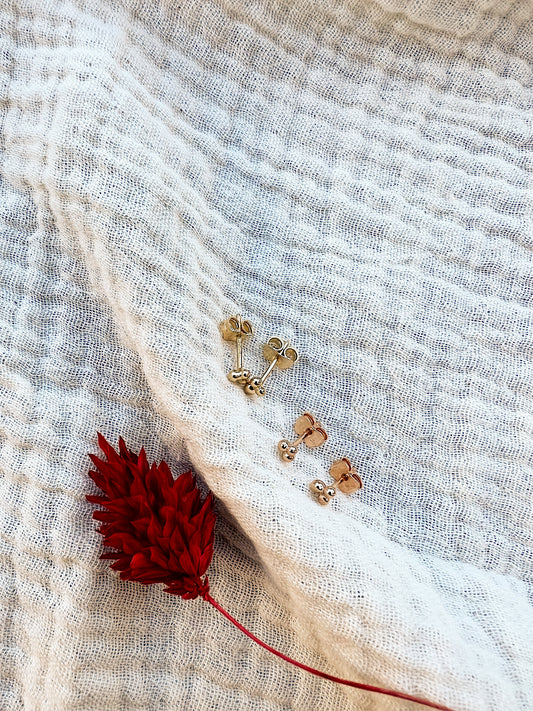 Boucle d’oreille boules - à l'unité