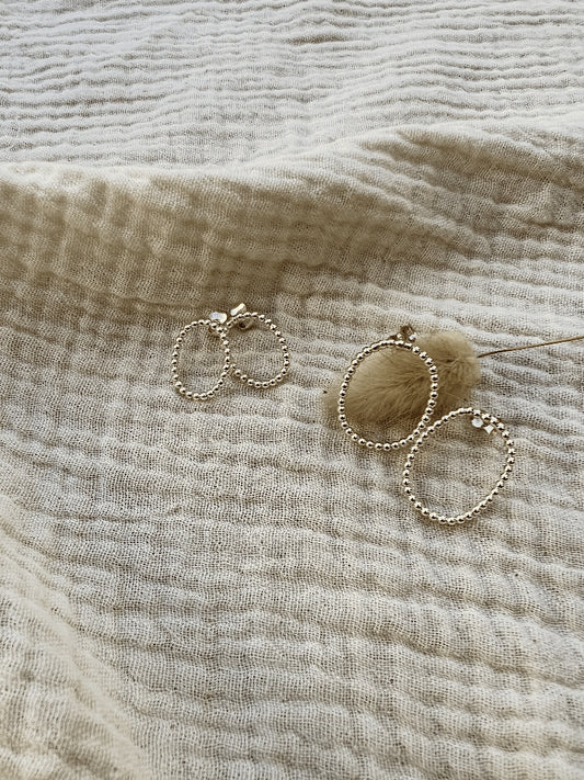 Boucle d’oreilles ovales - à l'unité