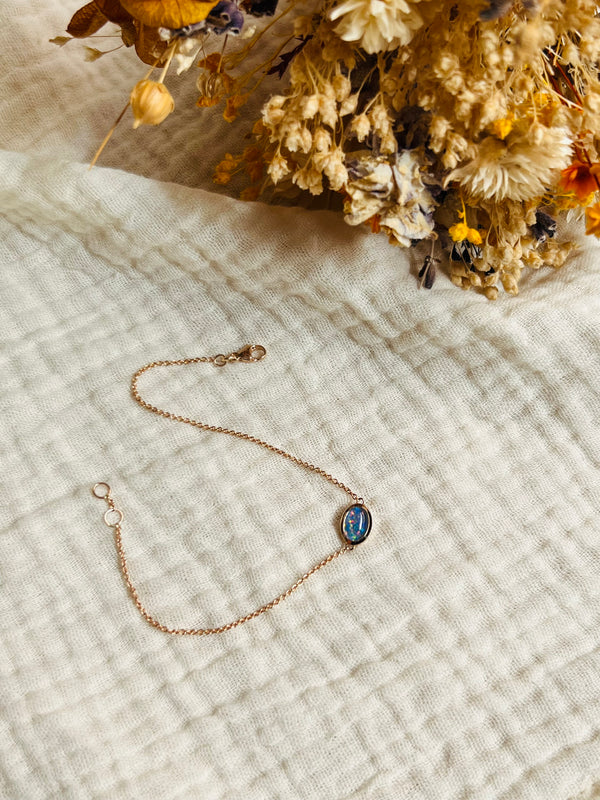 Bracelet or rouge opale d'Australie
Bijoux faits main à Lyon
Créatrice / artisane de bijoux
En or 18 carats
Joaillerie responsable
Sur-mesure