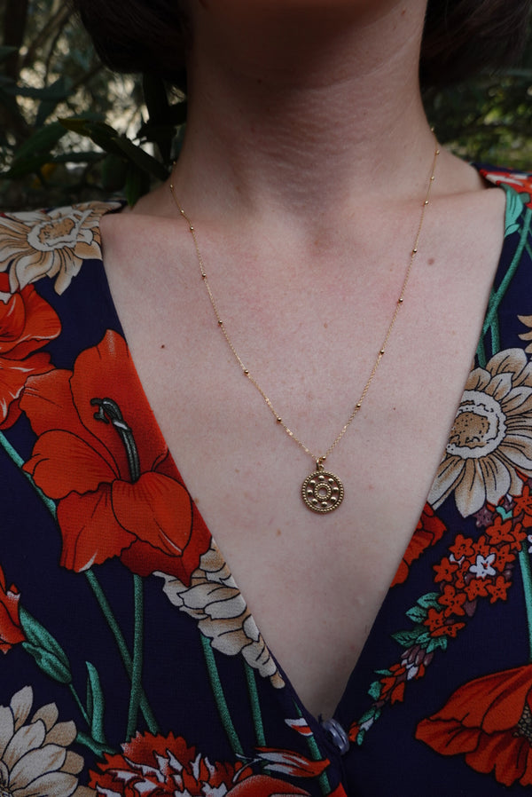 Collier mandala
Bijoux faits main à Lyon
Créatrice / artisane de bijoux
En or 18 carats
Joaillerie responsable