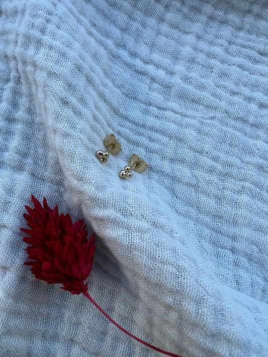 Boucle d’oreille boules - à l'unité